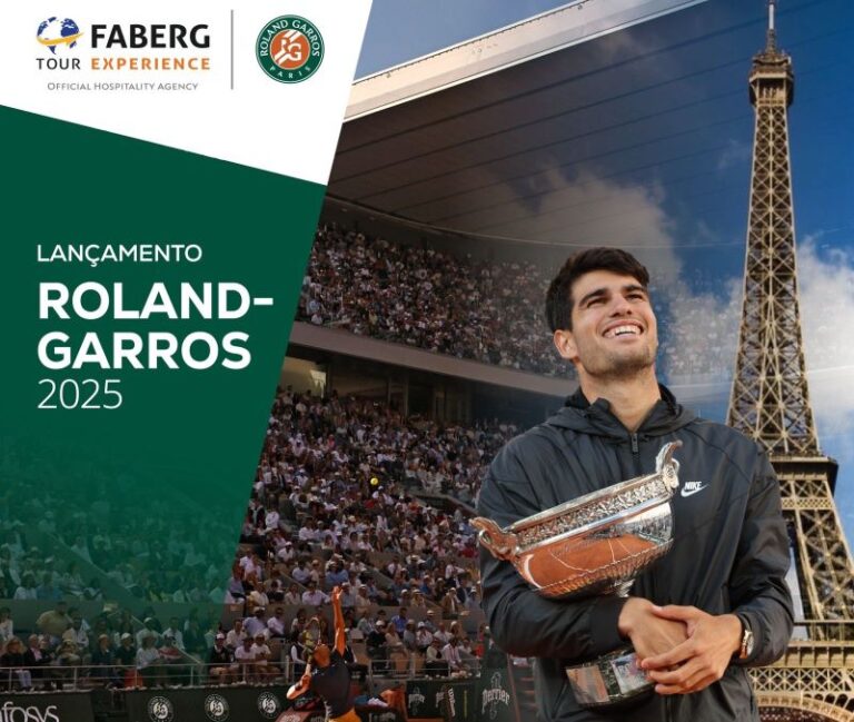 Venda oficial de ingressos para Roland Garros 2025 começa no Brasil